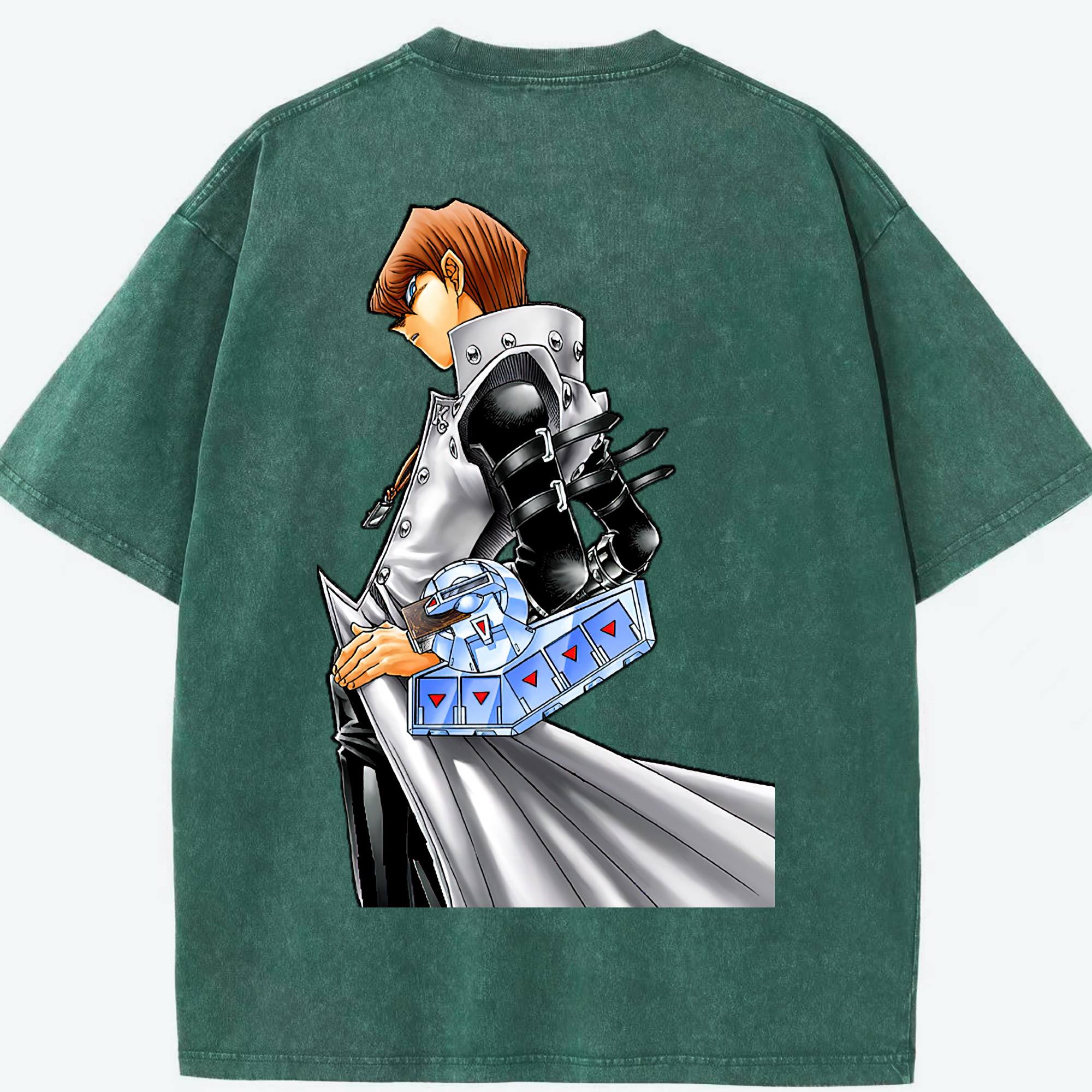 （画像用） 遊☆戯☆王 Yu-Gi-Oh! 綿100% ヴィンテージ風 半袖Tシャツ（背面プリント）